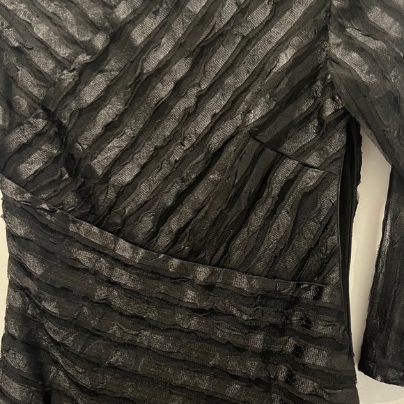 Reiss Long Sleeve Black and Gray Dress - Picture 2 of 4